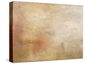 Sun Setting over a Lake-JMW Turner-Stretched Canvas