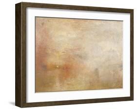 Sun Setting over a Lake-JMW Turner-Framed Premium Giclee Print