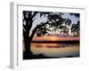 Sun Setting over Brickhill River-James Randklev-Framed Photographic Print