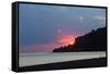 Sun Setting over Cliff, Guardia Piemontese, Calabria, Italy-Stefano Amantini-Framed Stretched Canvas