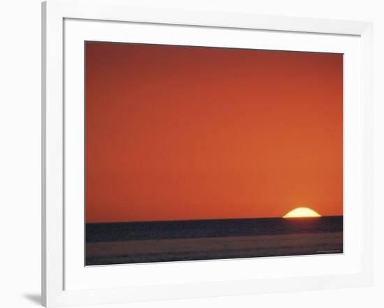 Sun Setting Over Gulf of Mexico, Florida, USA-Rolf Nussbaumer-Framed Photographic Print