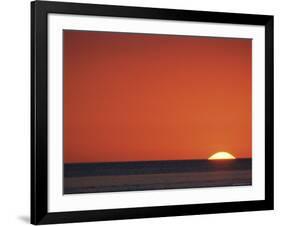 Sun Setting Over Gulf of Mexico, Florida, USA-Rolf Nussbaumer-Framed Photographic Print