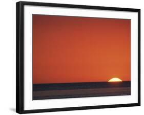 Sun Setting Over Gulf of Mexico, Florida, USA-Rolf Nussbaumer-Framed Photographic Print