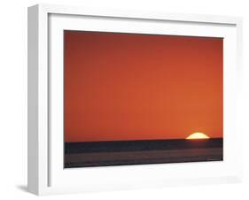 Sun Setting Over Gulf of Mexico, Florida, USA-Rolf Nussbaumer-Framed Photographic Print