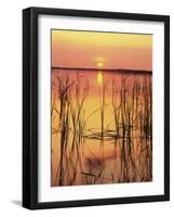 Sun Setting over Lake Hamilton-James Randklev-Framed Photographic Print