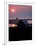 Sun Setting over Newly Constructed Prefabricated House on Block Island-John Zimmerman-Framed Photographic Print