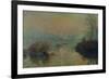 Sun Setting Over the Seine at Lavacourt. Winter Effect, 1880-Claude Monet-Framed Premium Giclee Print