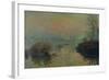 Sun Setting Over the Seine at Lavacourt. Winter Effect, 1880-Claude Monet-Framed Giclee Print