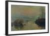 Sun Setting Over the Seine at Lavacourt. Winter Effect, 1880-Claude Monet-Framed Giclee Print