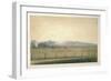 Sun Setting Seen from the Observatory at Oxford-John Baptist Malchair-Framed Giclee Print