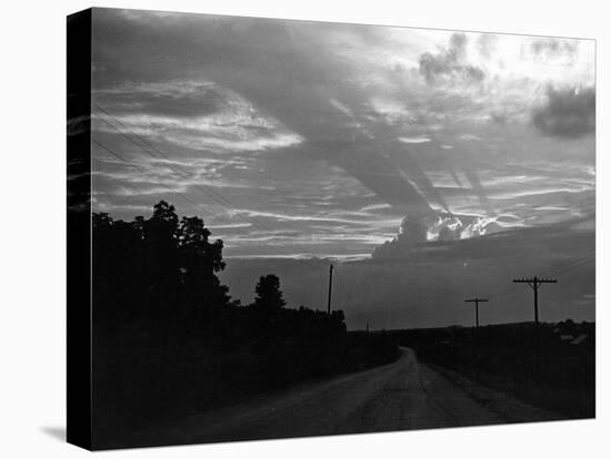 Sun Setting-Peter Stackpole-Stretched Canvas