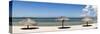 Sun Shade on the Beach of La Paz, Baja California Sur, Mexico-null-Stretched Canvas