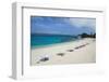 Sun shades on Furuzamami Beach, Zamami Island, Kerama Islands, Okinawa, Japan, Asia-Michael Runkel-Framed Photographic Print