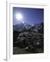 Sun Shines Over Flags, Nepal-David D'angelo-Framed Photographic Print