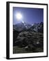 Sun Shines Over Flags, Nepal-David D'angelo-Framed Photographic Print