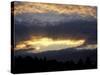 Sun Shines through the Clouds over Northern Forest, Maine, USA-Jerry & Marcy Monkman-Stretched Canvas