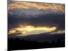 Sun Shines through the Clouds over Northern Forest, Maine, USA-Jerry & Marcy Monkman-Mounted Photographic Print