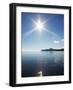 Sun Shining above Calm Sea-Norbert Schaefer-Framed Photographic Print