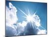 Sun Shining Behind the Clouds-null-Mounted Photographic Print
