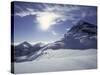 Sun Shining on Mt. Aspiring, New Zealand-Michael Brown-Stretched Canvas