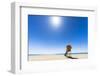 Sun shining over the lifeguard's cabin by the ocean, Morro Jable, Fuerteventura-Roberto Moiola-Framed Photographic Print