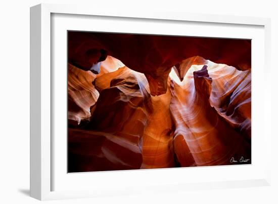 Sun Shining Through Canyon VII-David Drost-Framed Photographic Print