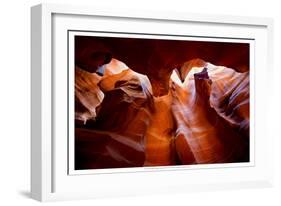 Sun Shining Through Canyon VIII-David Drost-Framed Photographic Print