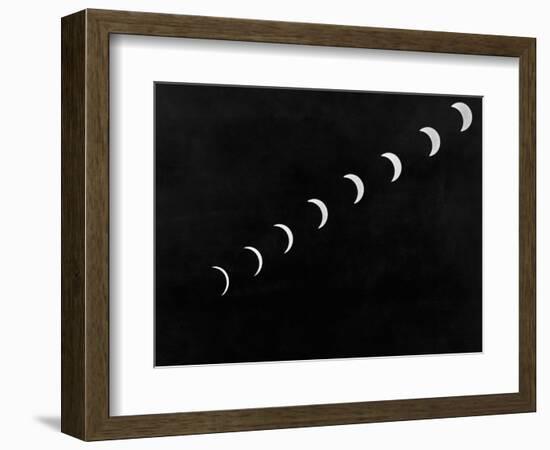 Sun Stages During Solar Eclipse-null-Framed Photographic Print