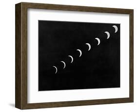 Sun Stages During Solar Eclipse-null-Framed Photographic Print