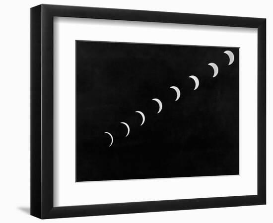 Sun Stages During Solar Eclipse-null-Framed Photographic Print