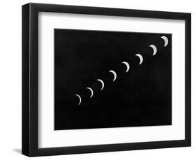 Sun Stages During Solar Eclipse-null-Framed Photographic Print