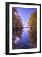 Sun Star and Autumn Reflections, New Hampshire-Vincent James-Framed Photographic Print