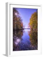 Sun Star and Autumn Reflections, New Hampshire-Vincent James-Framed Photographic Print