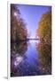 Sun Star and Autumn Reflections, New Hampshire-Vincent James-Framed Photographic Print