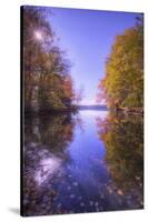 Sun Star and Autumn Reflections, New Hampshire-Vincent James-Stretched Canvas