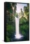 Sun Start at Panther Falls Columbia River Gorge, Washington-Vincent James-Framed Stretched Canvas