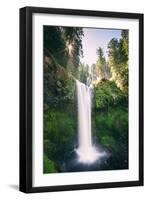 Sun Start at Panther Falls Columbia River Gorge, Washington-Vincent James-Framed Photographic Print