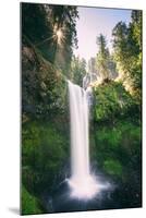 Sun Start at Panther Falls Columbia River Gorge, Washington-Vincent James-Mounted Photographic Print