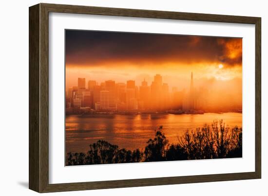 Sun Storm, San Francisco Bay-null-Framed Photographic Print