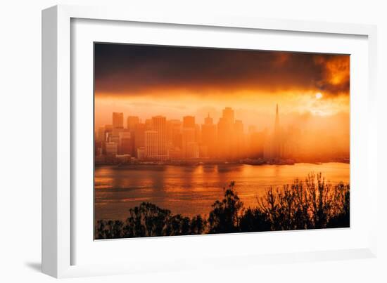 Sun Storm, San Francisco Bay-null-Framed Photographic Print