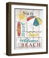 Sun, Surf & Sand-Katrina Craven-Framed Art Print