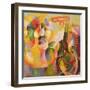 Sun Tower, Airplane, 1913 (Oil on Canvas)-Robert Delaunay-Framed Giclee Print