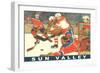 Sun Valley, Hockey Game-null-Framed Premium Giclee Print