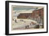 Sun Valley, ID - Ski Party at Lodge Sawtooth Mountains-Lantern Press-Framed Art Print