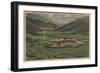 Sun Valley, ID - View of Sun Valley Lodge-Lantern Press-Framed Art Print