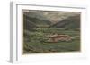 Sun Valley, ID - View of Sun Valley Lodge-Lantern Press-Framed Art Print