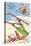 Sun Valley, Idaho, Cartoon Skiers-null-Stretched Canvas