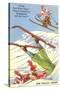 Sun Valley, Idaho, Cartoon Skiers-null-Stretched Canvas