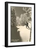 Sun Valley, Idaho, Cross Country Skier-null-Framed Art Print