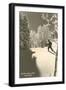 Sun Valley, Idaho, Cross Country Skier-null-Framed Art Print